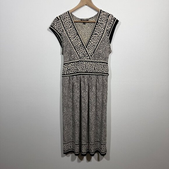 Vintage Jodi Kristopher Women's Flower Empire Waist Tie Dress Size Large - Picture 1 of 7